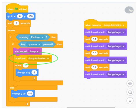how to make jump idle and running animation in scratch
