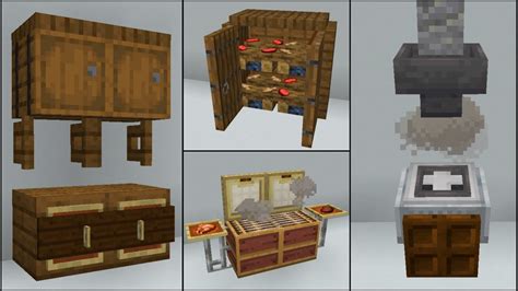 How To Make Kitchen Cabinets Minecraft
