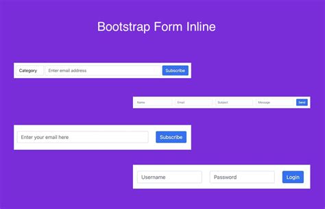 How To Make Label And Input Inline Bootstrap