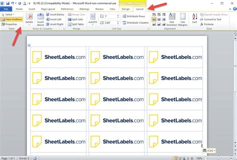 How To Make Label Lines Show In Word