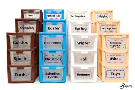 How To Make Labels For Storage Boxes