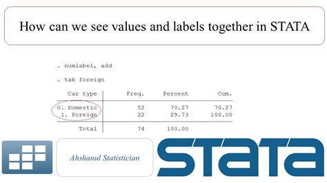 How To Make Labels Stata