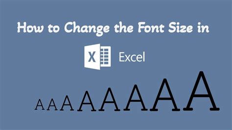 how to make large font in excel