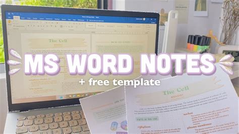 how to make lecture notes on microsoft word