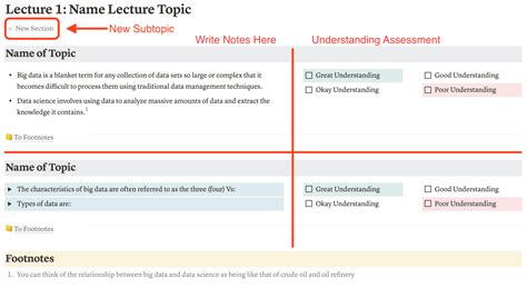 how to make lecture notes on notion