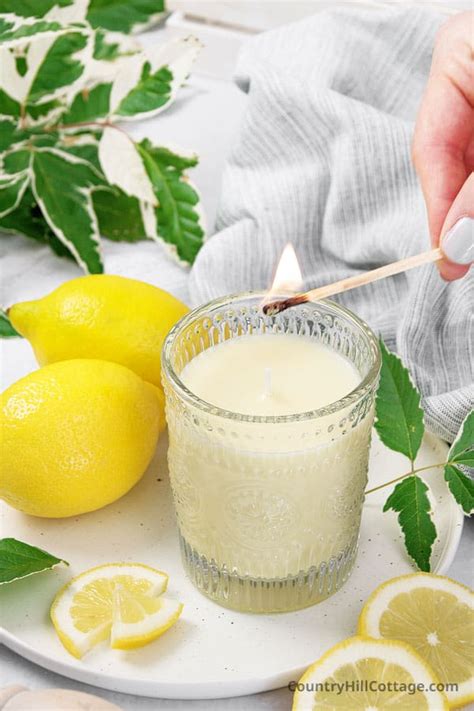 How To Make Lemon Candles From Scratch
