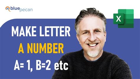 how to make letter equal a number in excel