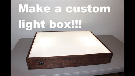 How To Make Light Box Frame