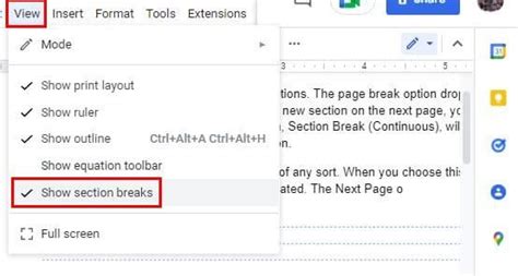 how to make line break in google docs