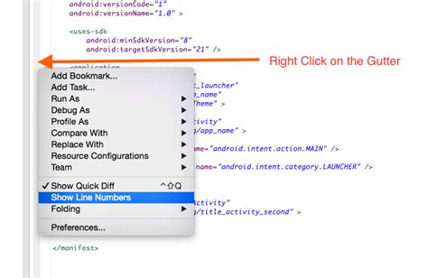 How To Make Line Number In Eclipse