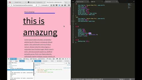 how to make line under text in css