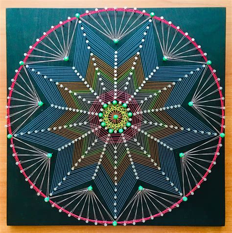 how to make mandala string art