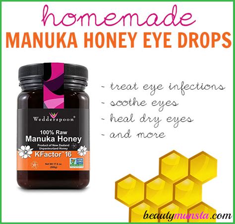 how to make manuka honey eye drops