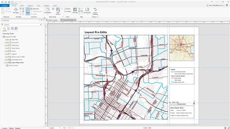 how to make map layout in arcgis pro