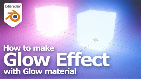 how to make materials glow in blender