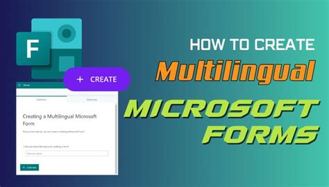 how to make microsoft forms multilingual