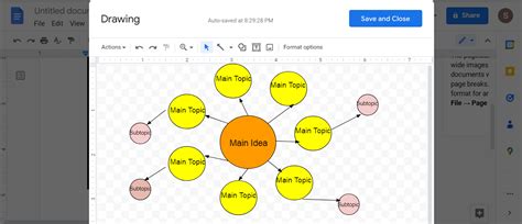 how to make mind map in google drive
