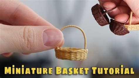 How To Make Miniature Baskets