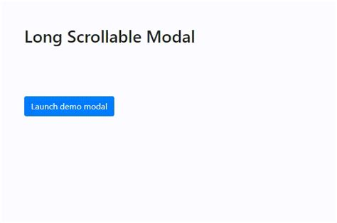 how to make modal scrollable