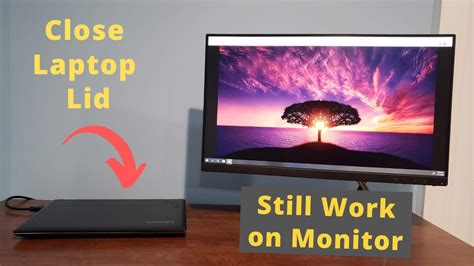 how to make monitor work while laptop closed