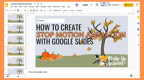 how to make movement in google slides