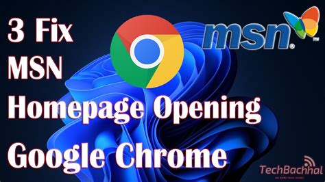 how to make msn my homepage in chrome