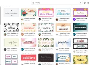 How To Make Name Tags In Canva