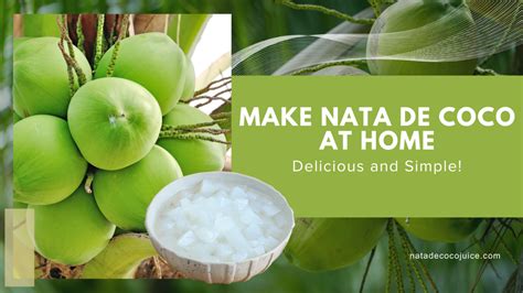 how to make nata de coco from scratch