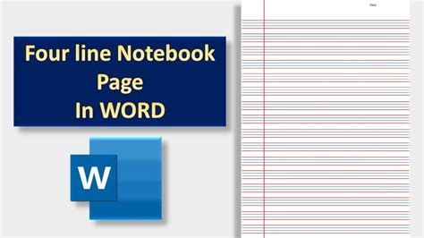 How To Make Notebook Paper Lines In Word