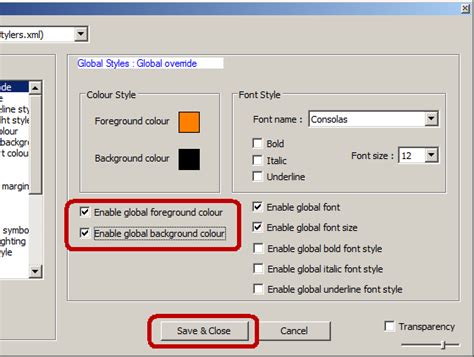 how to make notepad background black