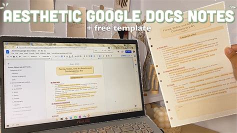 how to make notes on google docs aesthetic