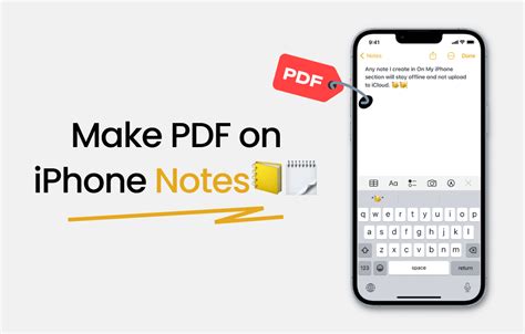 how to make notes on iphone into pdf