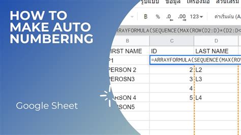 how to make numbers in google sheets