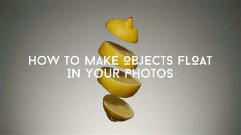 How To Make Objects Float In Pictures
