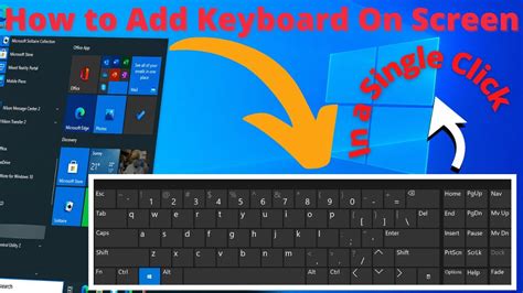 how to make on screen keyboard appear