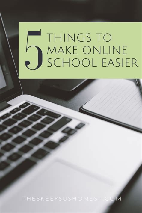 how to make online school easier