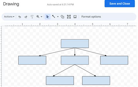 how to make organizational chart on google docs