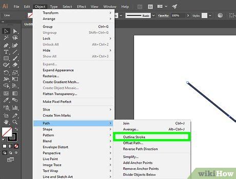How to Outline Strokes Using Pen Tool Adobe Illustrator