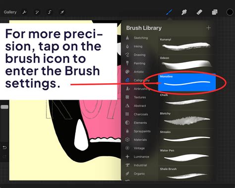 how to make outline thinner procreate