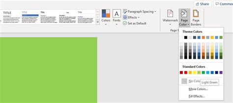Print Background Color in Microsoft Word Printed