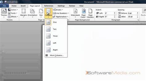how to make page layout in word