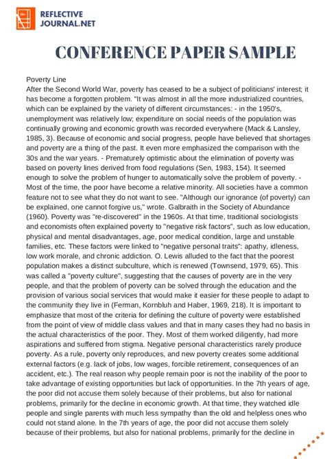 how to make paper presentation for conference sample