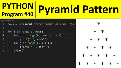 how to make pattern in python