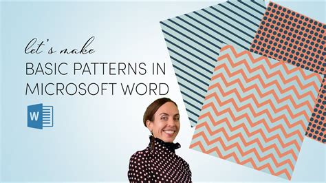 how to make pattern in word