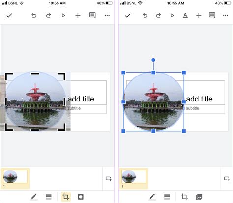 how to make pictures into circles in google slides