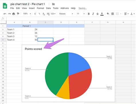 how to make pie graph in docs