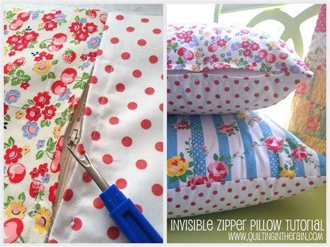How To Make Pillow With Invisible Zipper