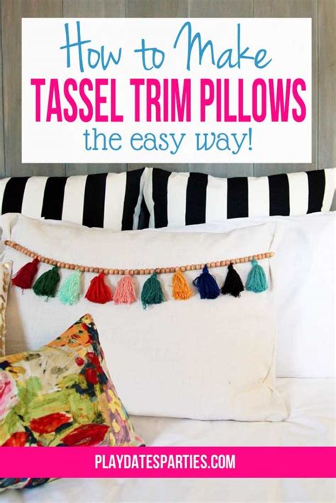 How To Make Pillows With Trim