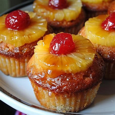 how to make pineapple upside down cupcakes from scratch