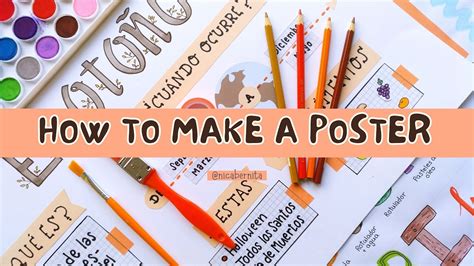 how to make poster presentation for school project